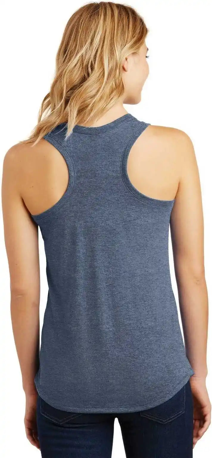 District Dm138l Women’s Perfect Tri Racerback Tank Navy Frost