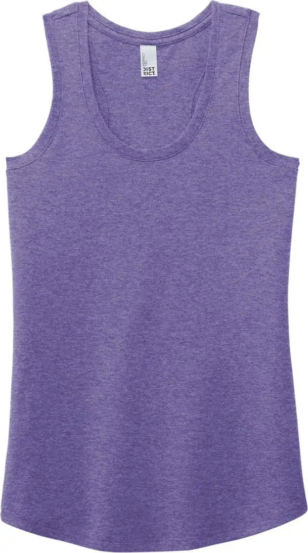 District Dm138l Women’s Perfect Tri Racerback Tank - Purple Frost