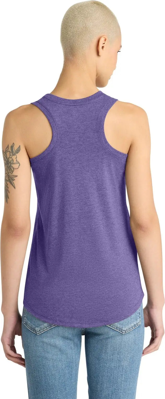 District Dm138l Women’s Perfect Tri Racerback Tank - Purple Frost