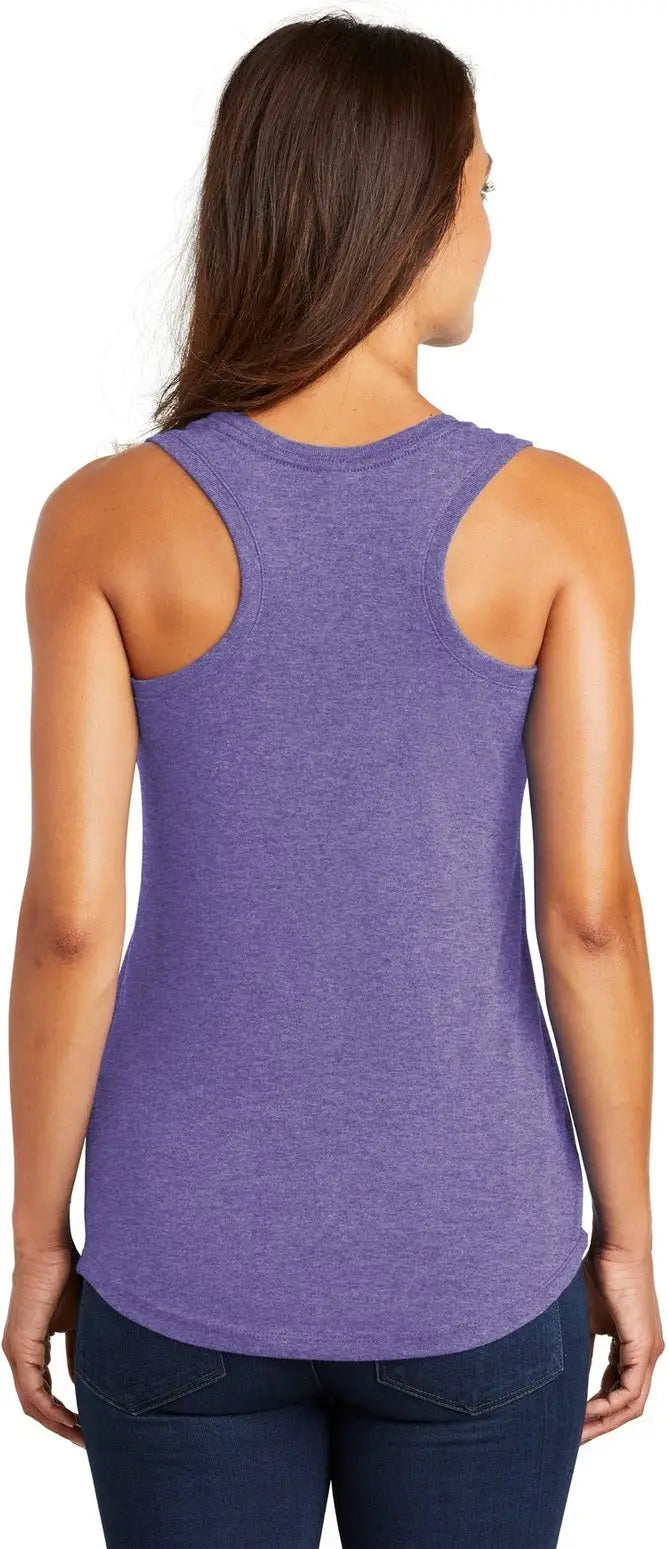 District Dm138l Women’s Perfect Tri Racerback Tank - Purple Frost