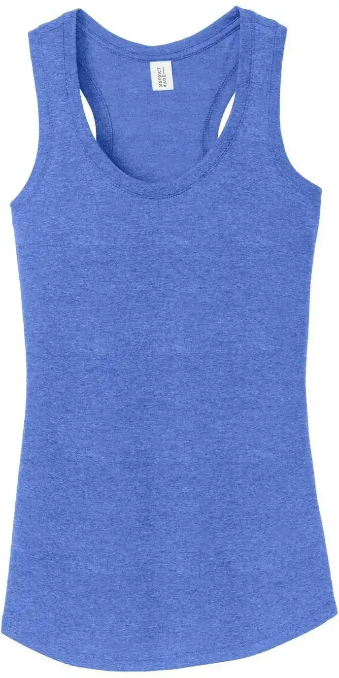 District Dm138l Women’s Perfect Tri Racerback Tank Royal Frost
