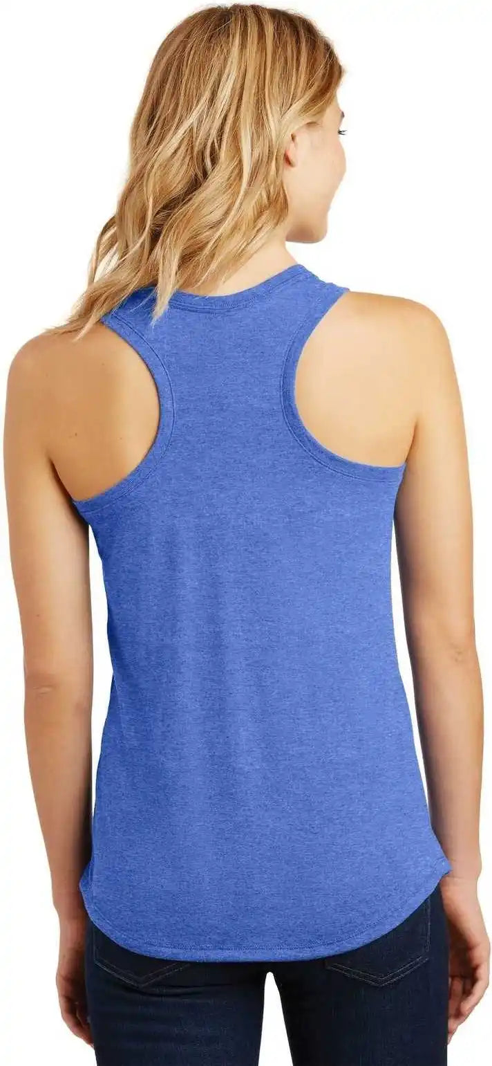 District Dm138l Women’s Perfect Tri Racerback Tank - Royal Frost