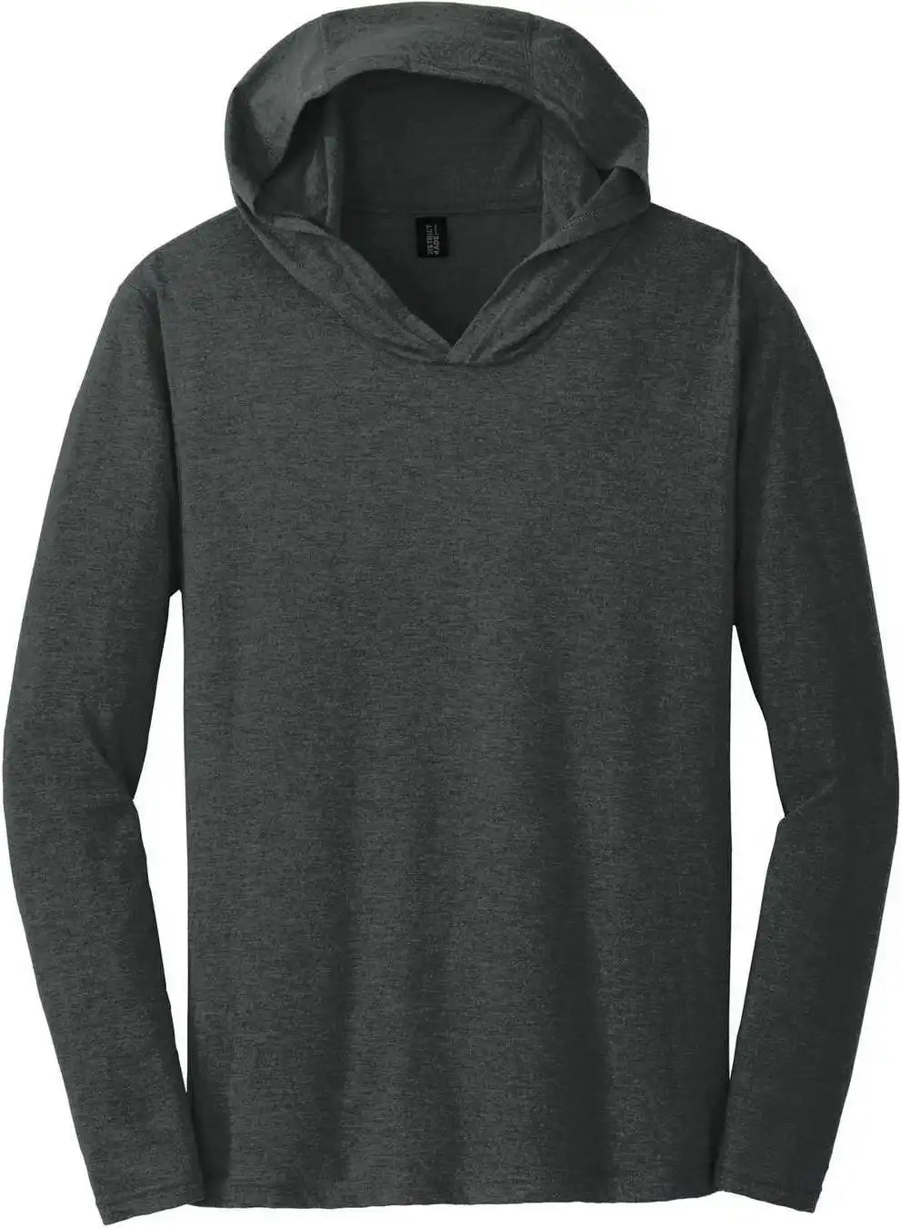 District Dm139 Perfect Tri Long Sleeve Hoodie Black Frost