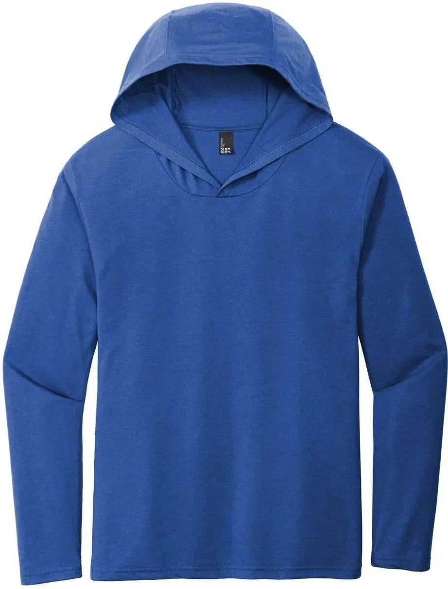 District Dm139 Perfect Tri Long Sleeve Hoodie - Deep Royal