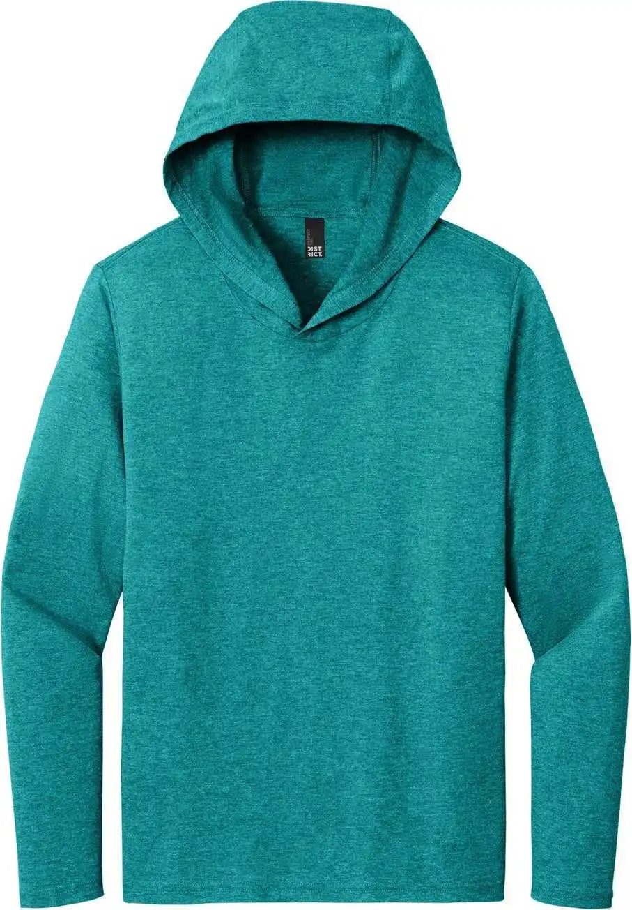 District Dm139 Perfect Tri Long Sleeve Hoodie - Htdteal