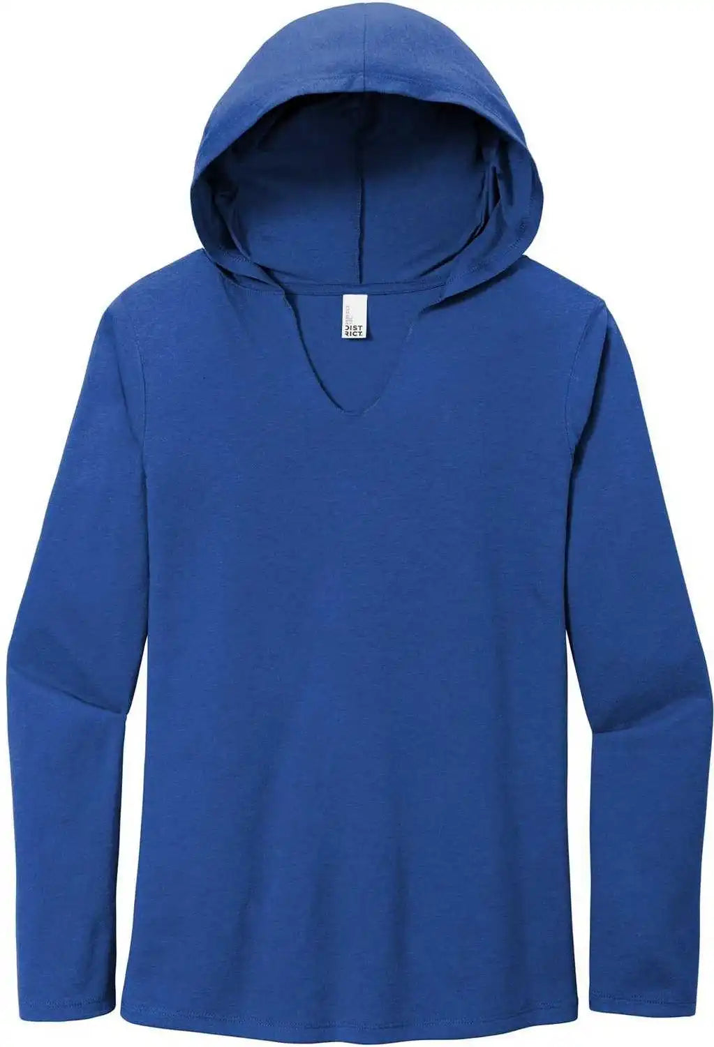 District Dm139l Women’s Perfect Tri Long Sleeve Hoodie Deep Royal