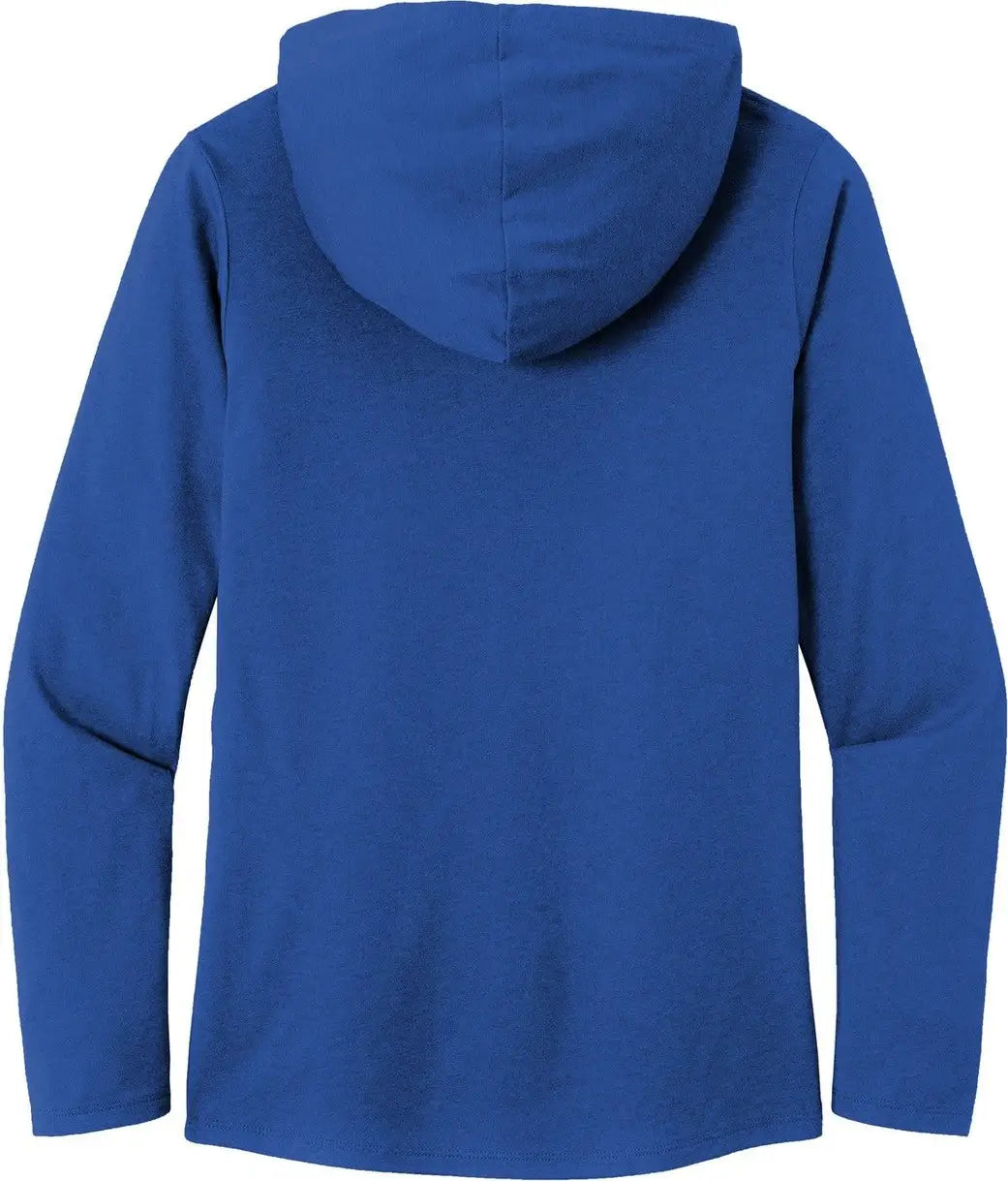District Dm139l Women’s Perfect Tri Long Sleeve Hoodie - Deep Royal