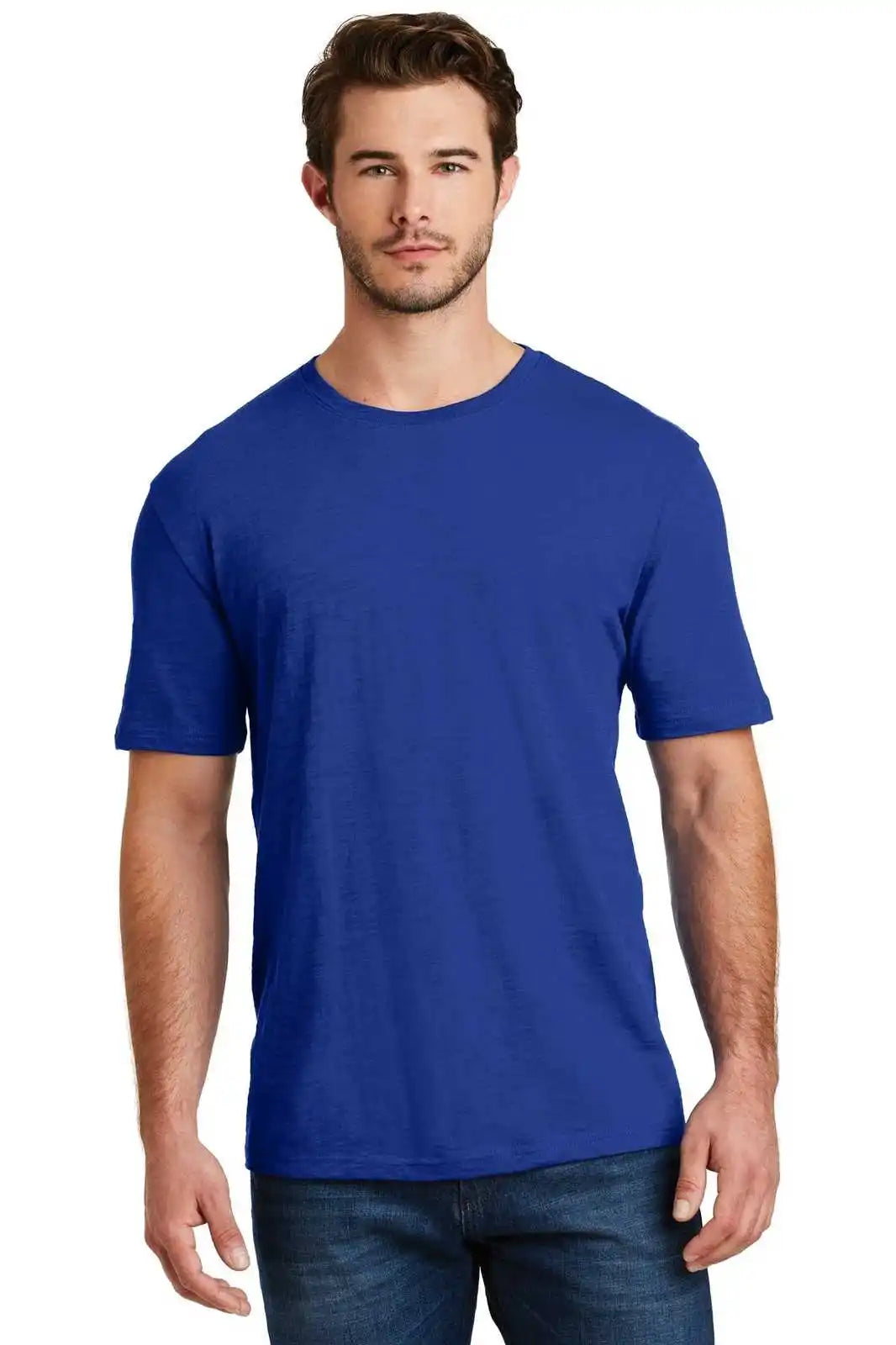 District Dm3000 Super Slub Tee - Deep Royal
