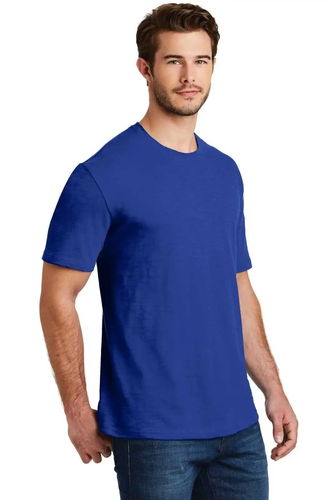 District Dm3000 Super Slub Tee - Deep Royal