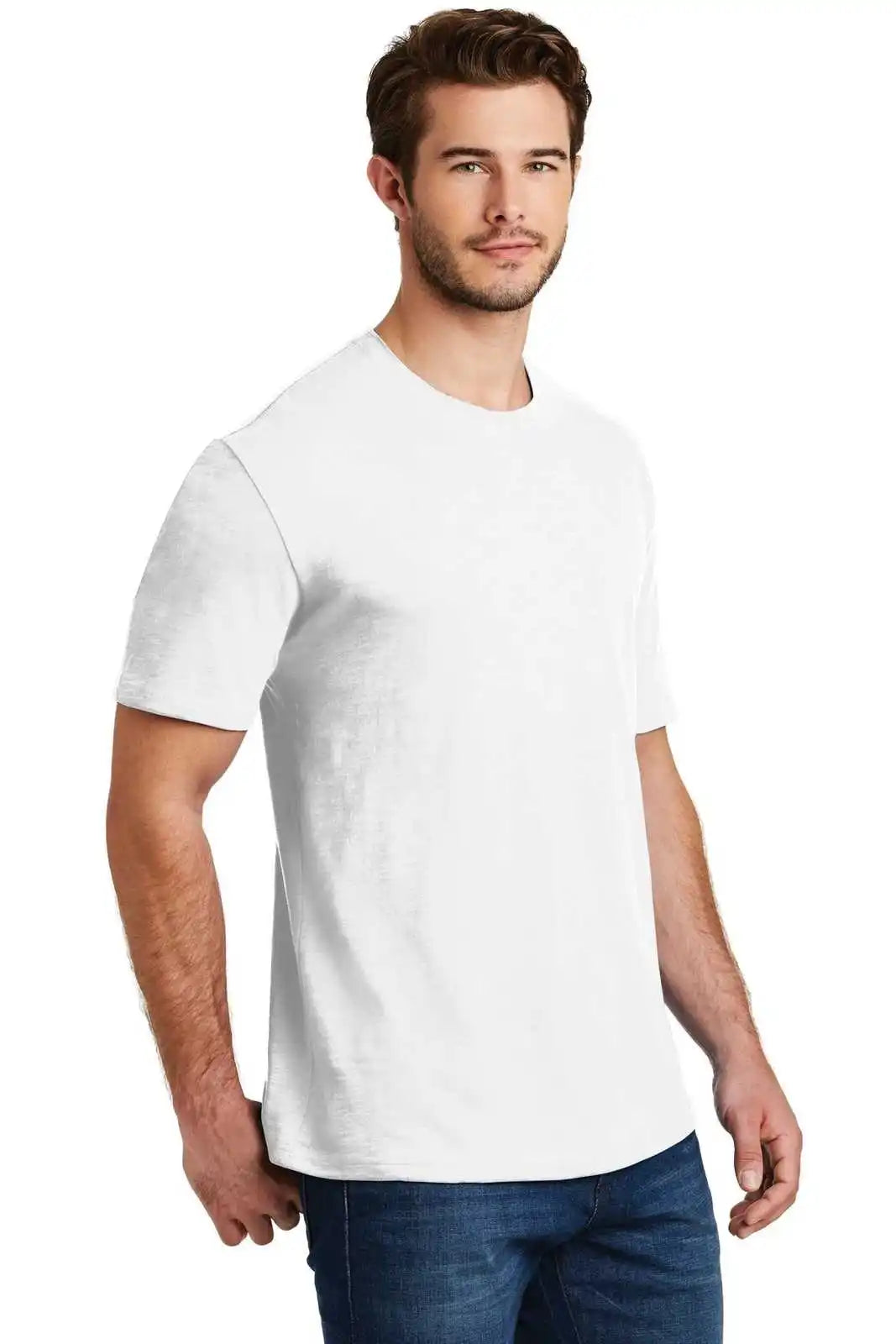 District Dm3000 Super Slub Tee - White