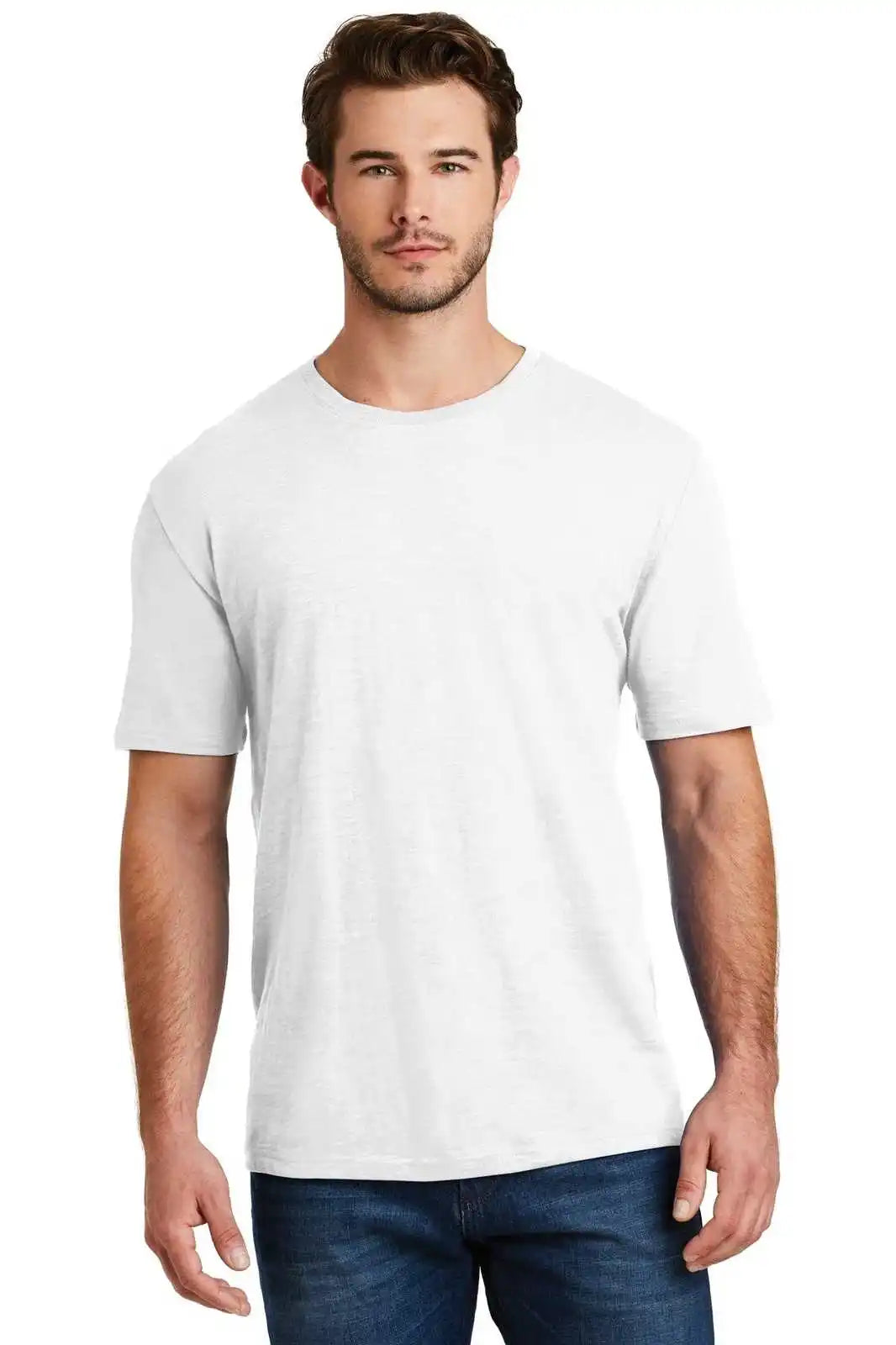 District Dm3000 Super Slub Tee - White