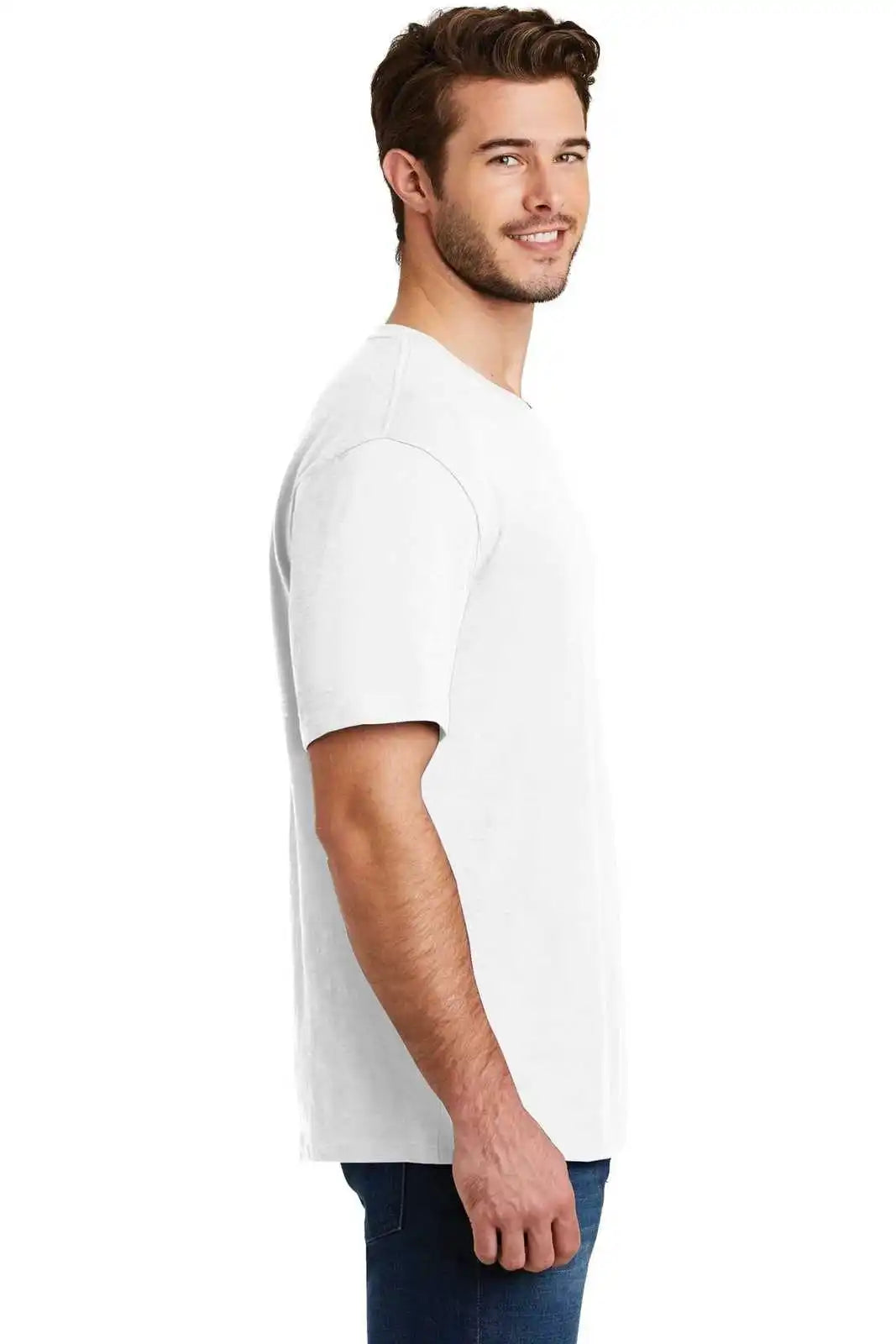 District Dm3000 Super Slub Tee - White