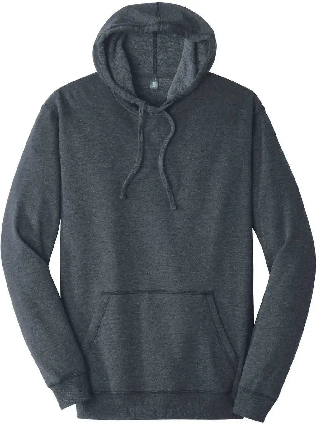 District Dm391 Lightweight Fleece Hoodie Heathered Navy