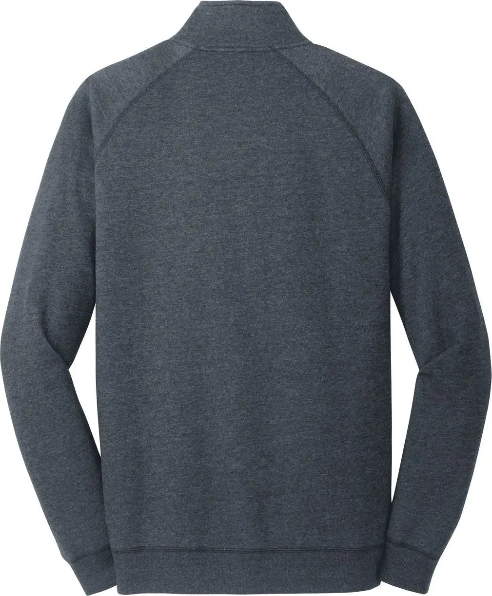 District Dm392 Lightweight Fleece 1/4-zip - Heathered Navy