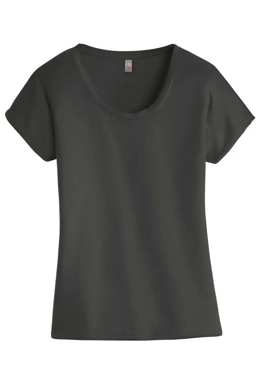 District Dm412 Women’s Drapey Dolman Tee - Charcoal