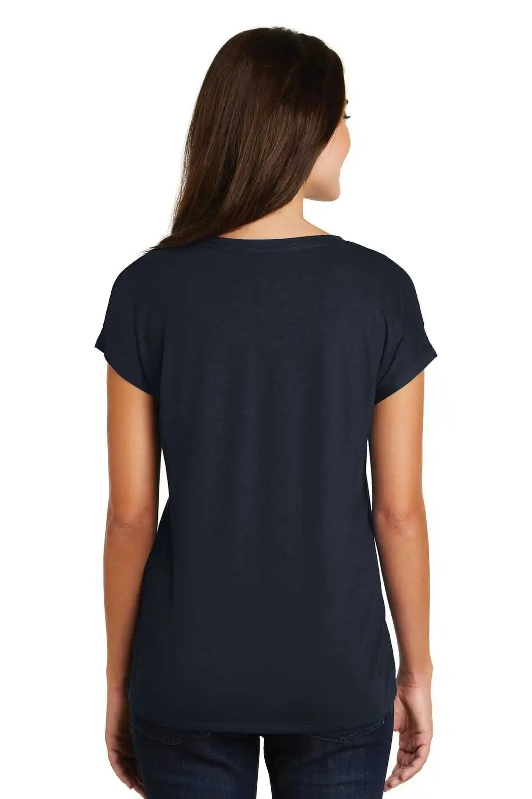District Dm412 Women’s Drapey Dolman Tee - New Navy