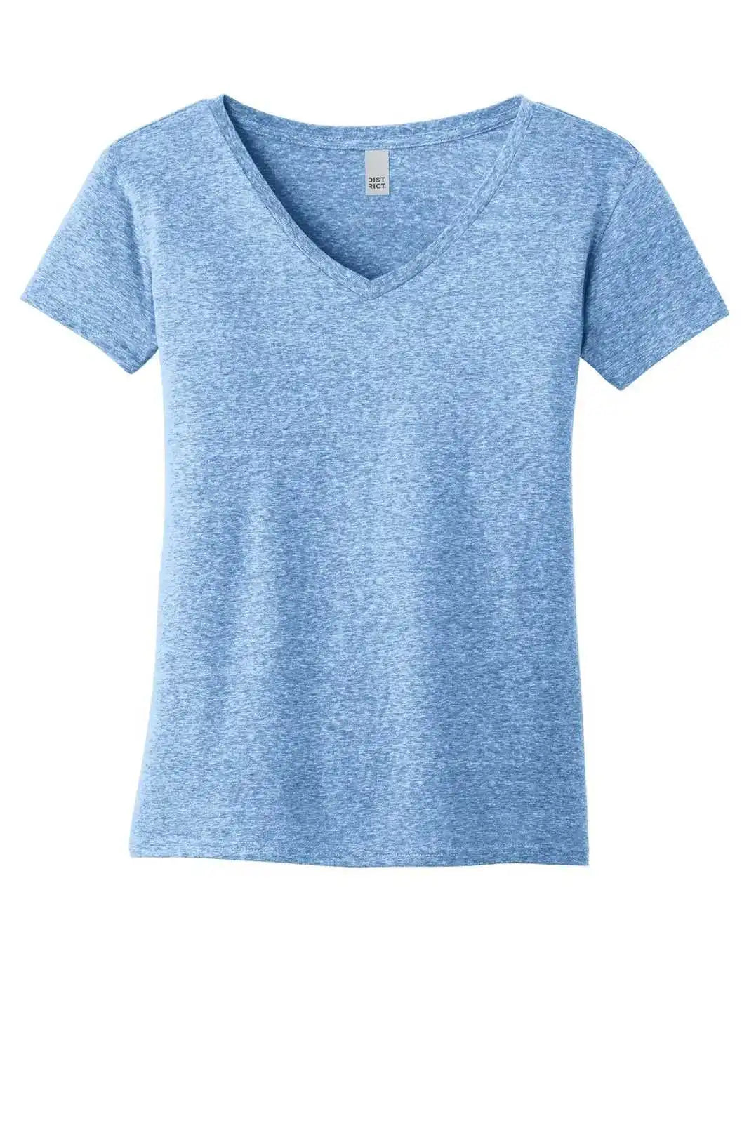 District Dm465a Women’s Astro V-neck Tee - Royal