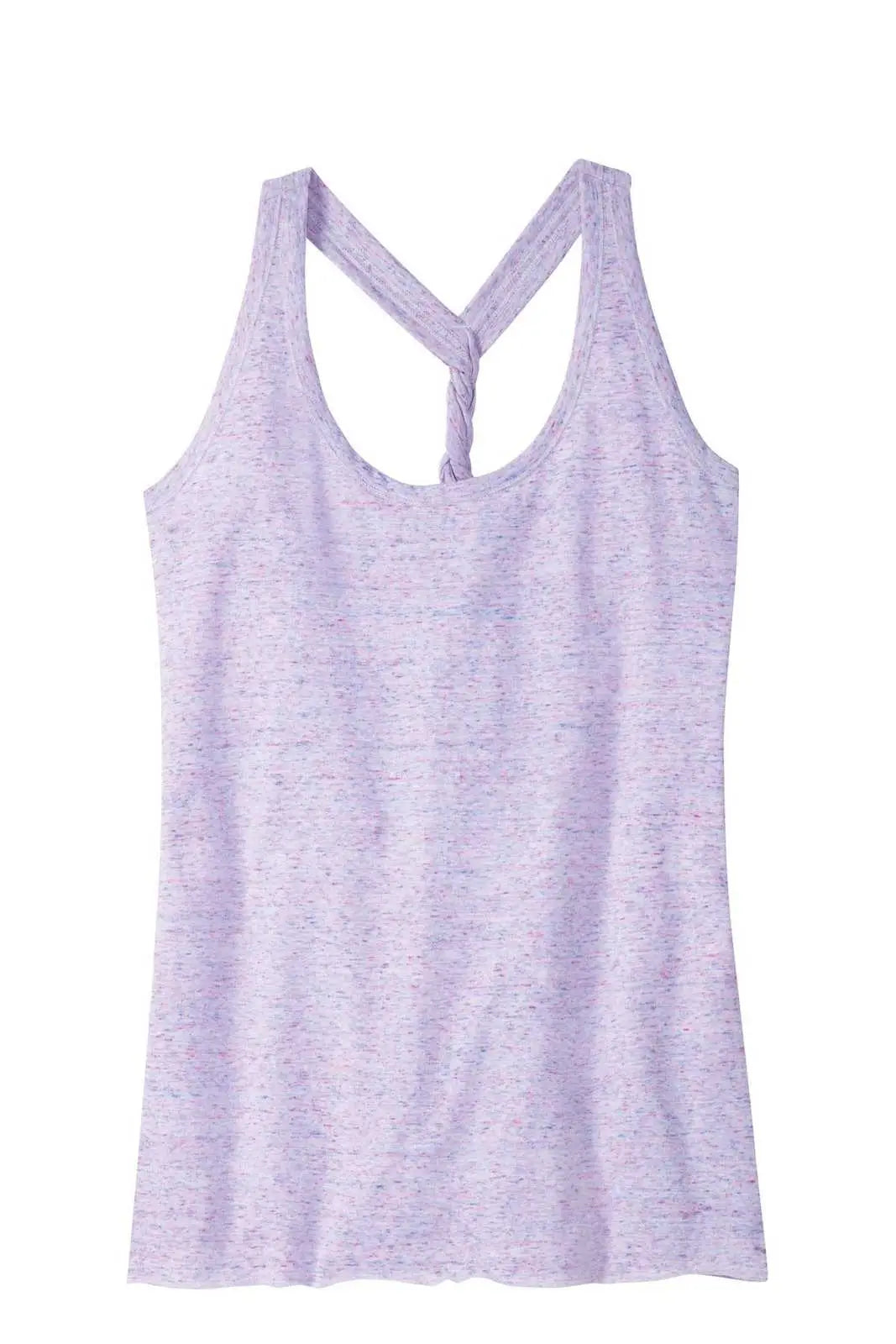 District Dm466 Women’s Cosmic Twist Back Tank - White Pink