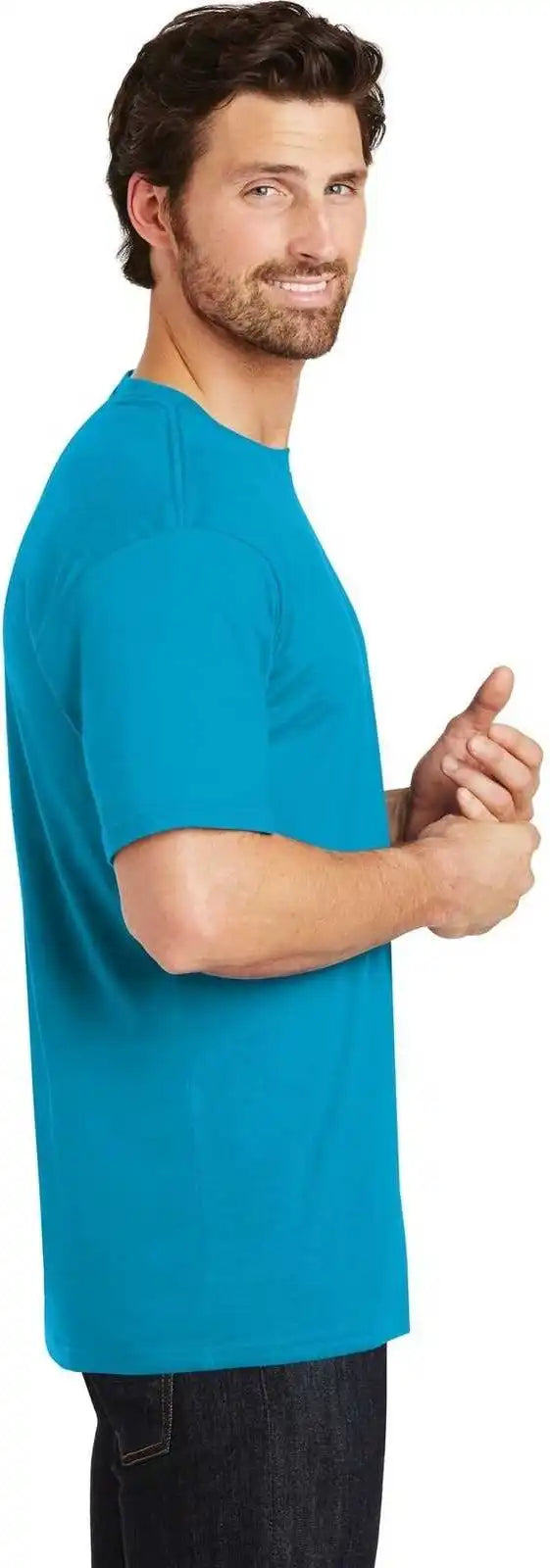 District Dt104 Perfect Weight Tee Bright Turquoise
