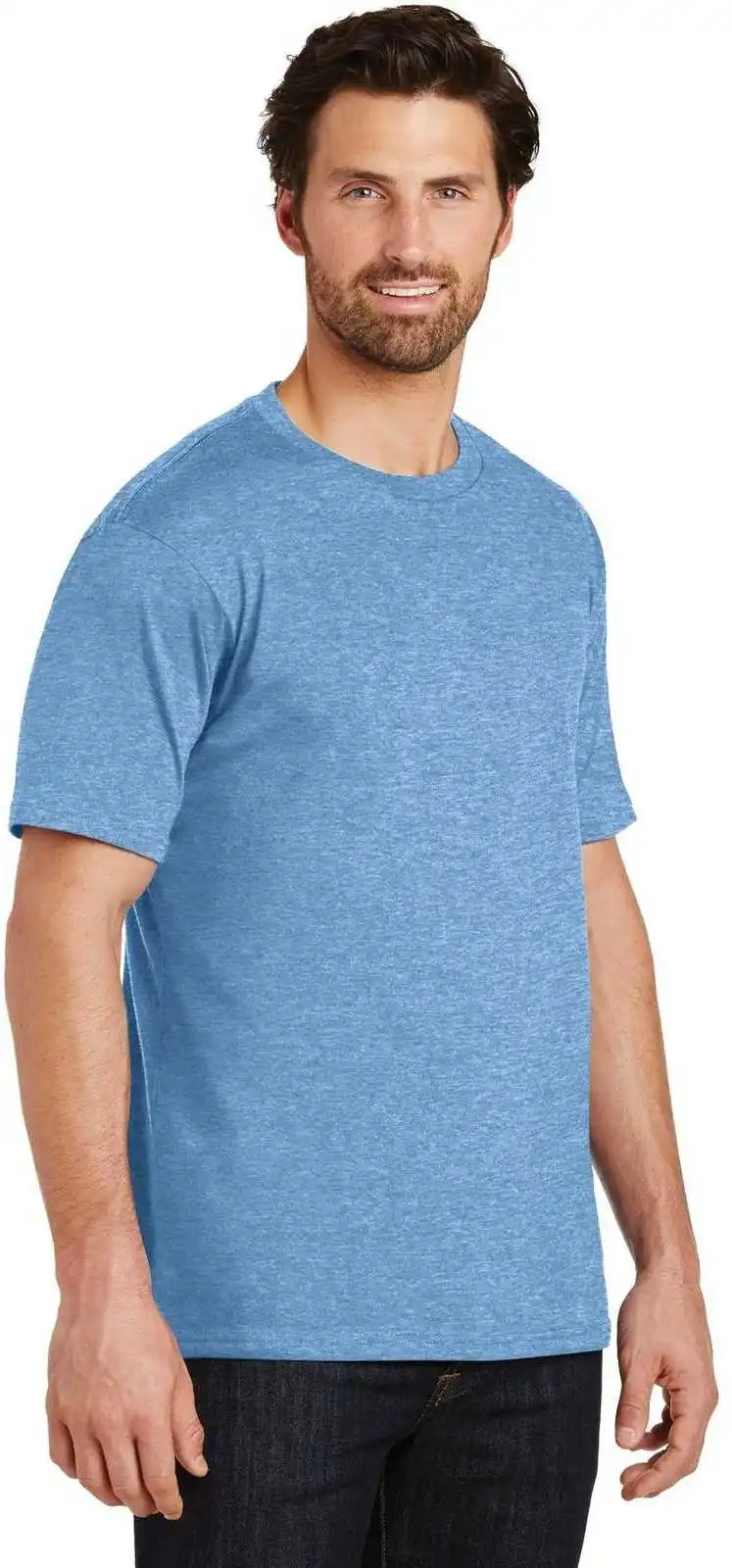 District Dt104 Perfect Weight Tee Clean Denim