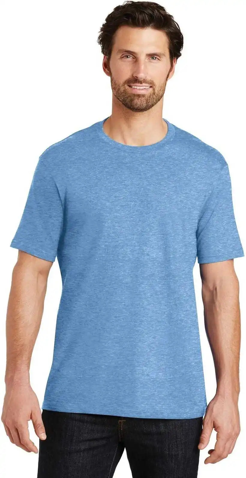District Dt104 Perfect Weight Tee Clean Denim