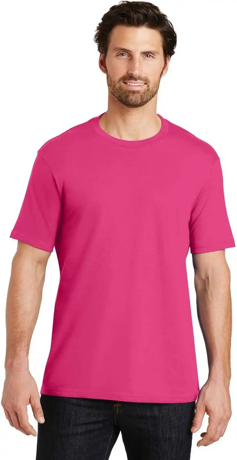 District Dt104 Perfect Weight Tee - Dark Fuchsia