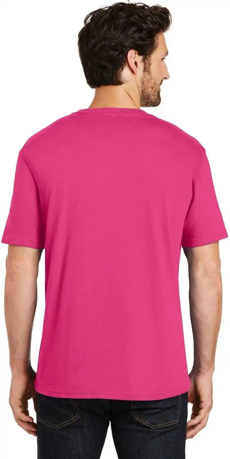 District Dt104 Perfect Weight Tee - Dark Fuchsia