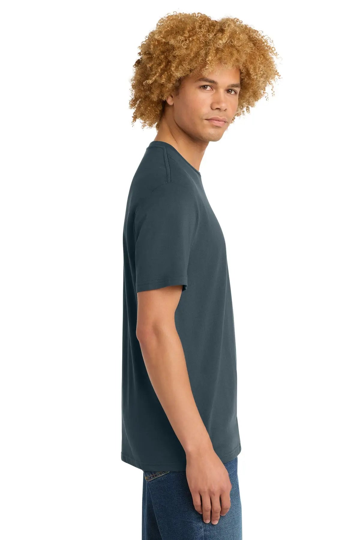 District Dt104 Perfect Weight Tee - Deep Steel Blue
