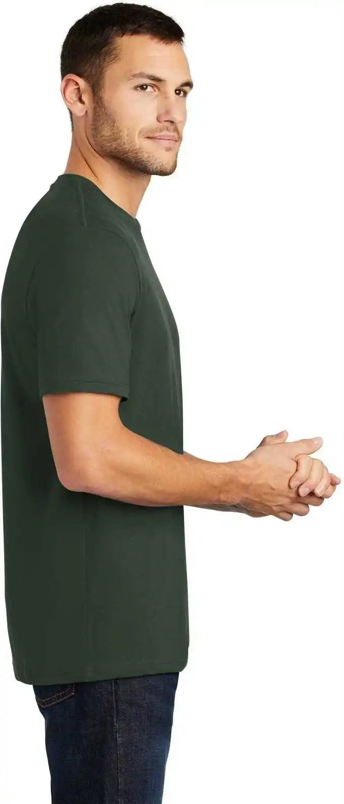District Dt104 Perfect Weight Tee - Forest Green