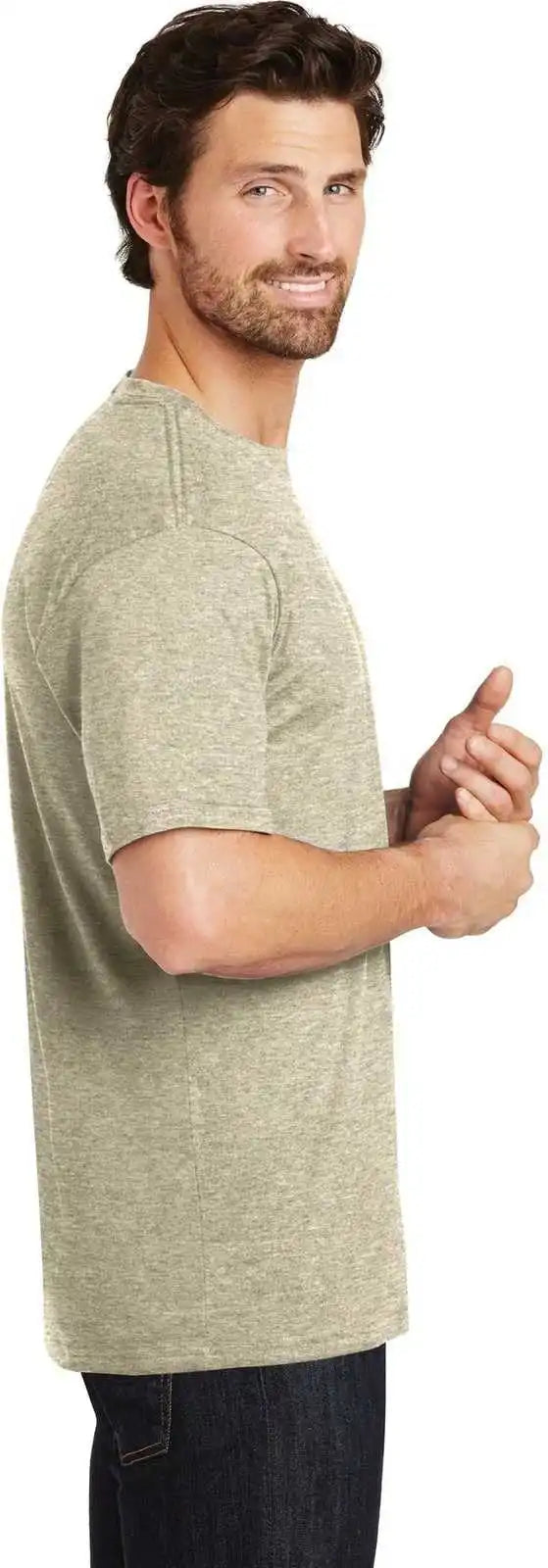 District Dt104 Perfect Weight Tee Heathered Latte