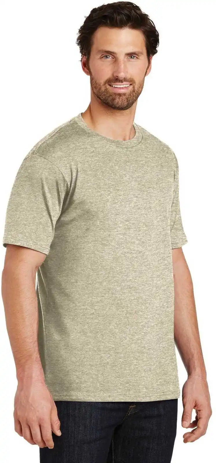 District Dt104 Perfect Weight Tee Heathered Latte
