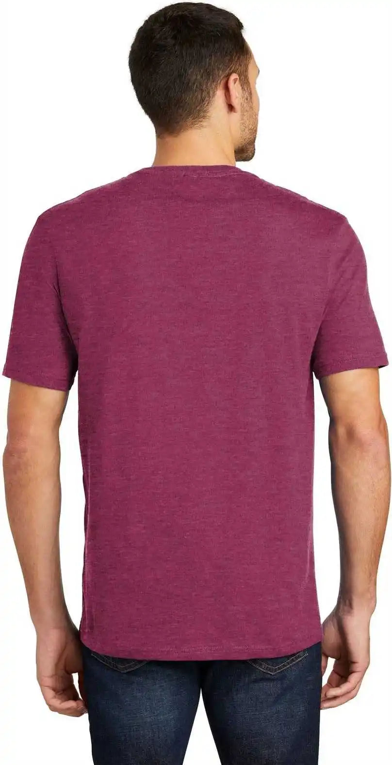 District Dt104 Perfect Weight Tee Heathered Loganberry