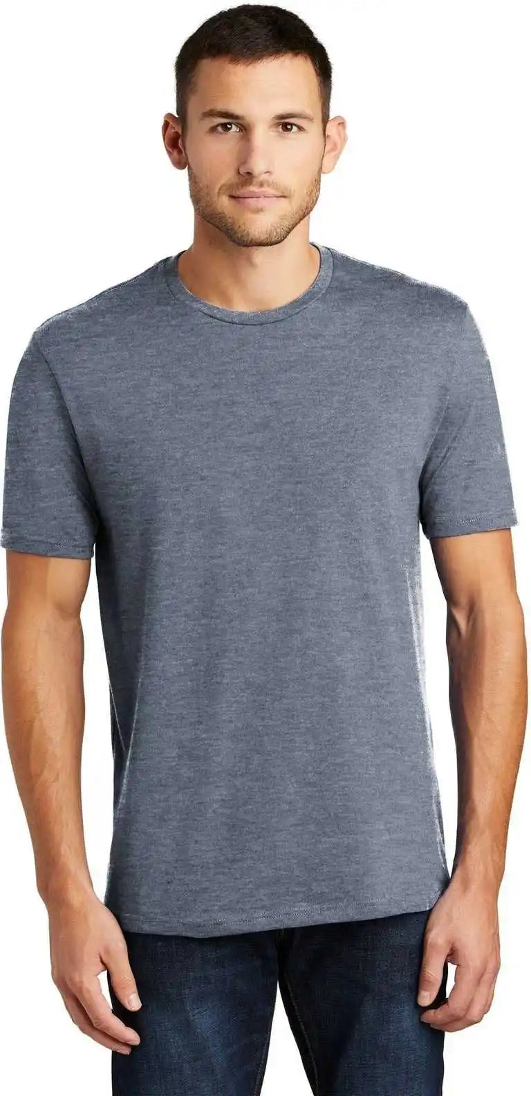 District Dt104 Perfect Weight Tee Heathered Navy