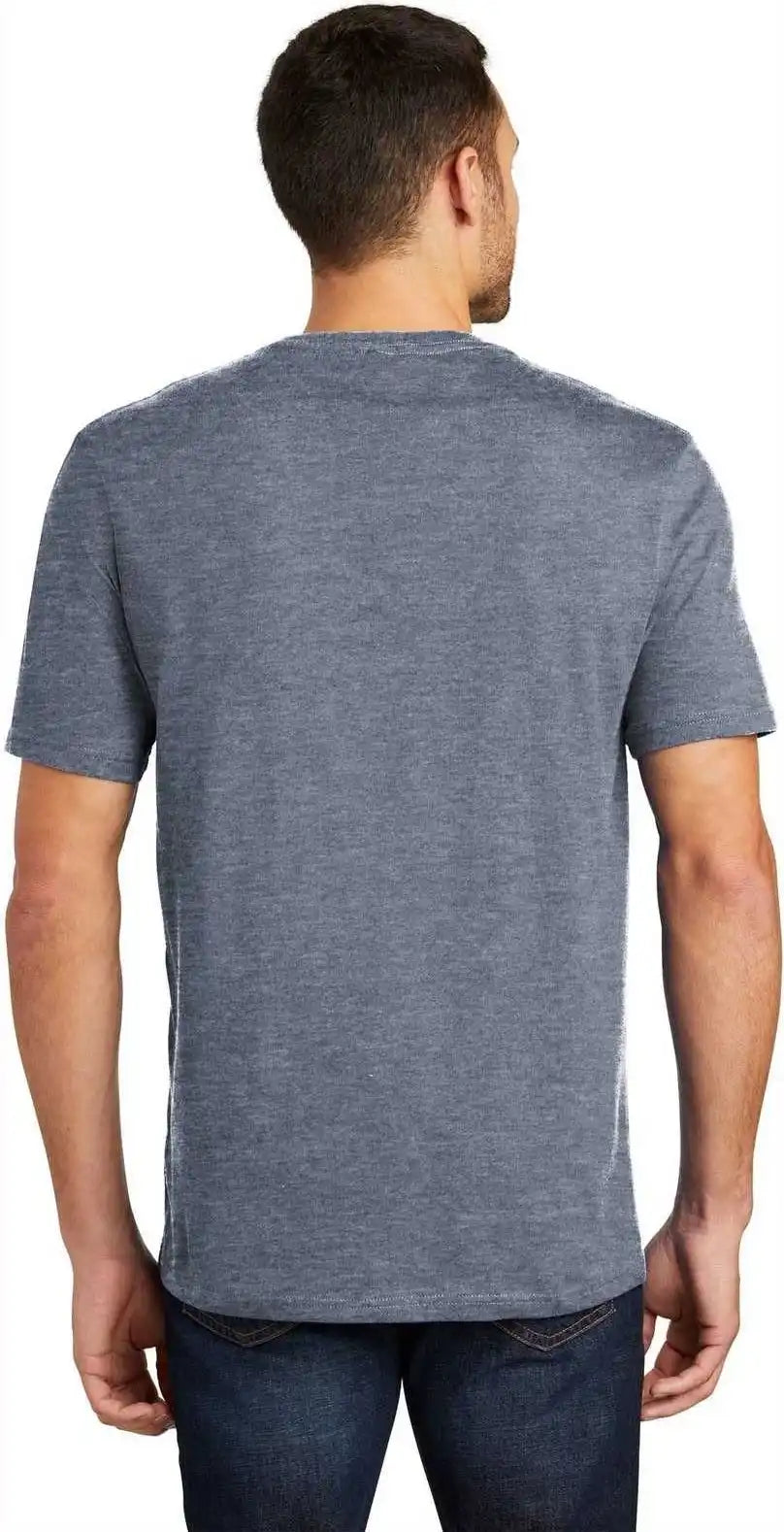 District Dt104 Perfect Weight Tee Heathered Navy