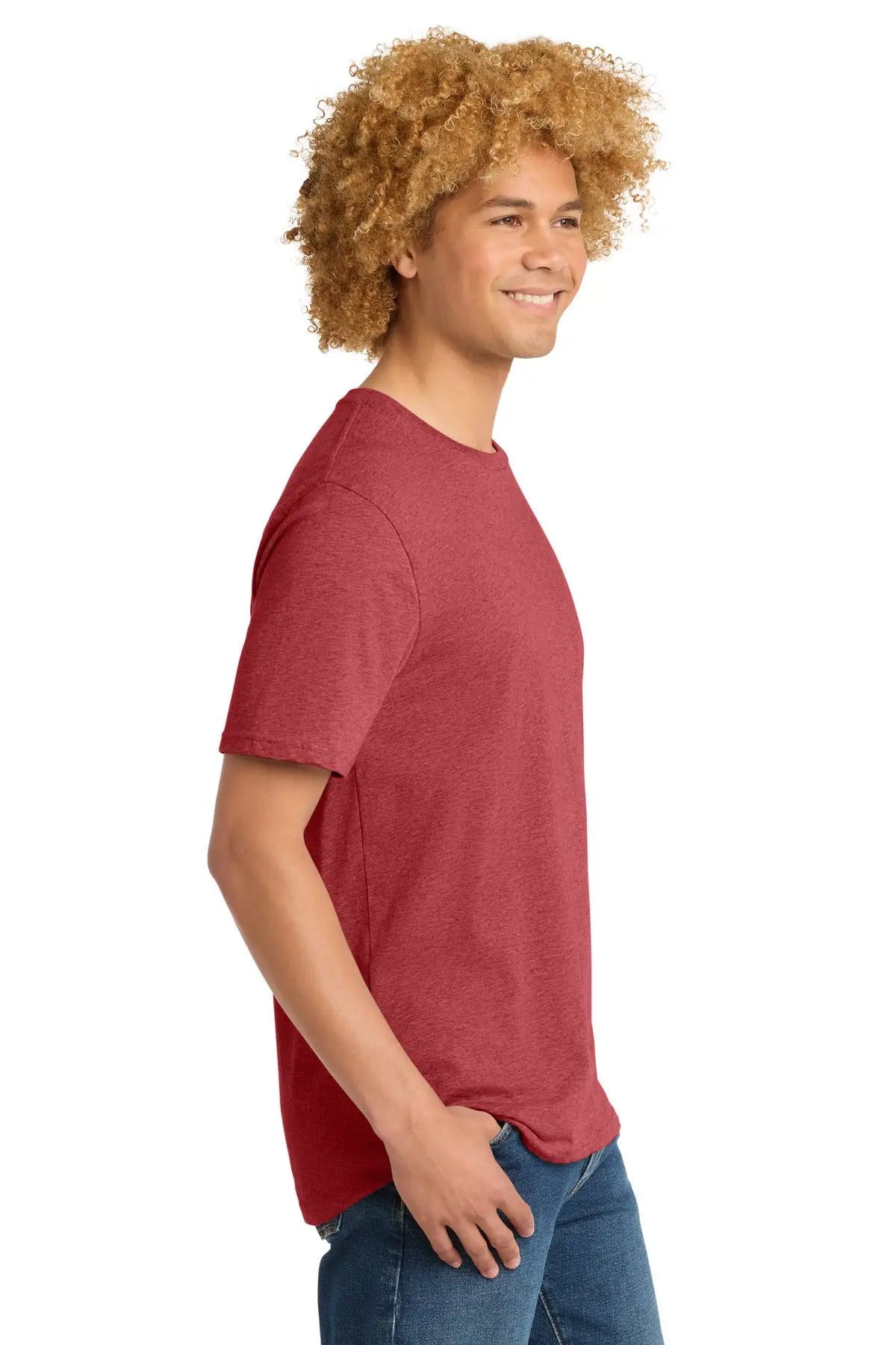 District Dt104 Perfect Weight Tee - Heathered Red
