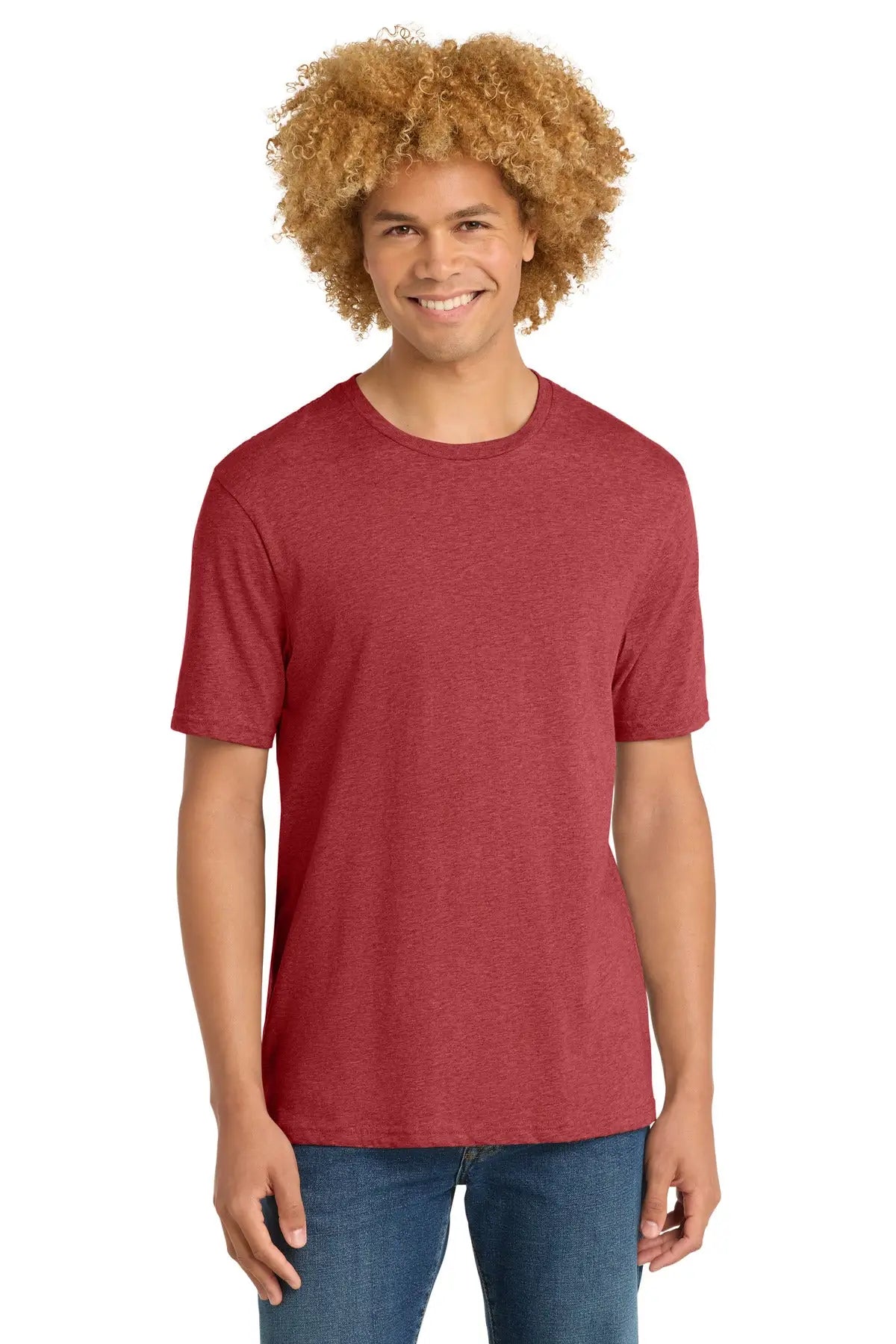 District Dt104 Perfect Weight Tee - Heathered Red