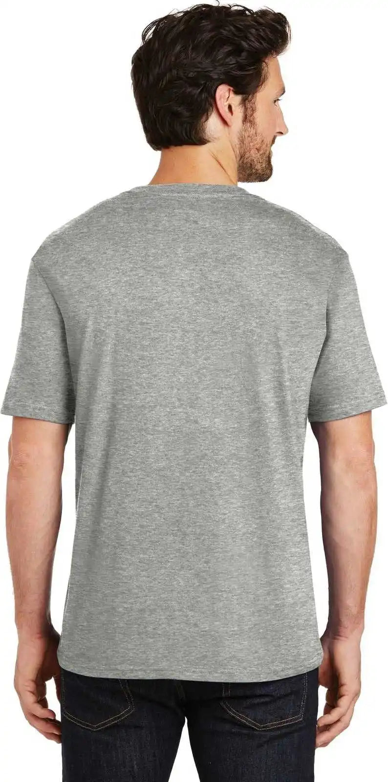 District Dt104 Perfect Weight Tee Heathered Steel