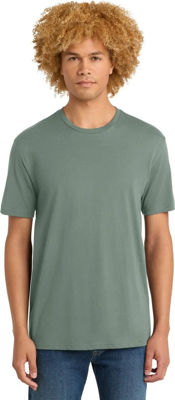 District Dt104 Perfect Weight Tee - Laurel Green - Adult Xs