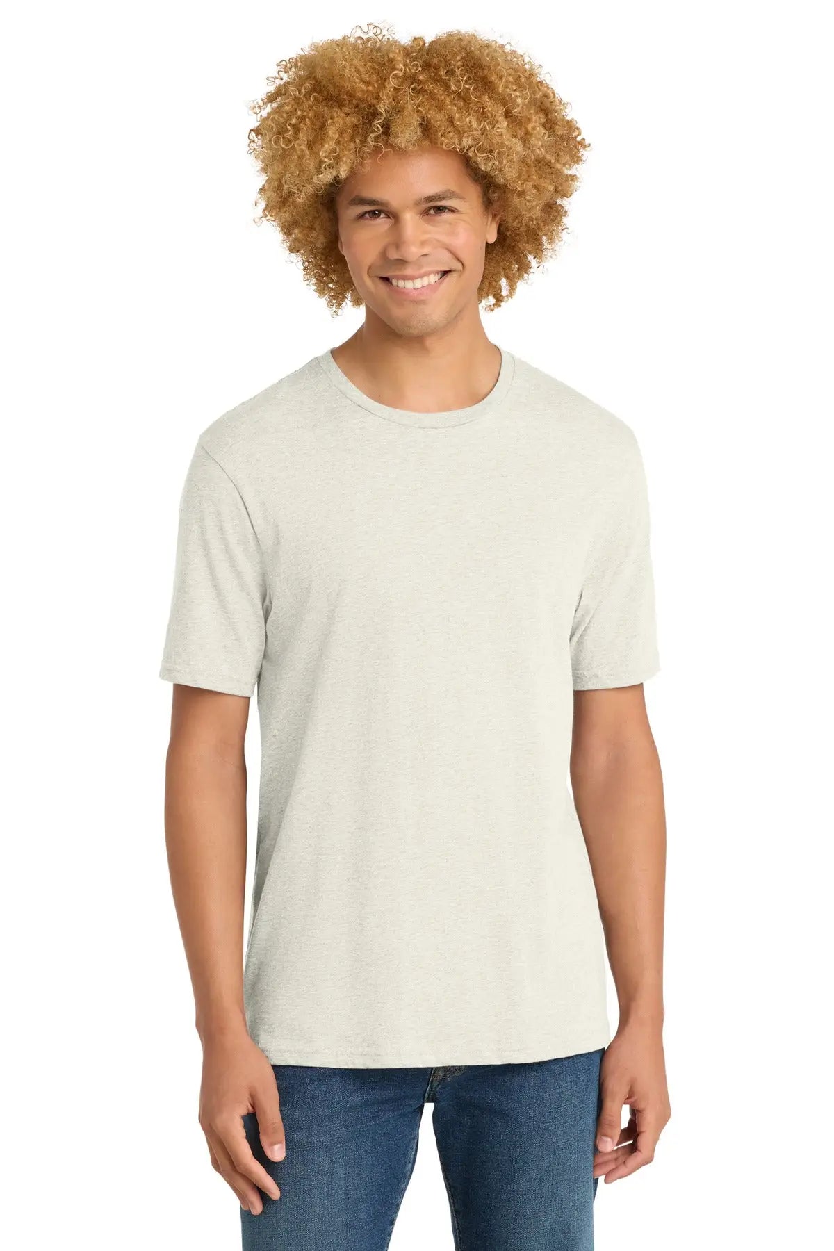 District Dt104 Perfect Weight Tee - Oatmeal Heather