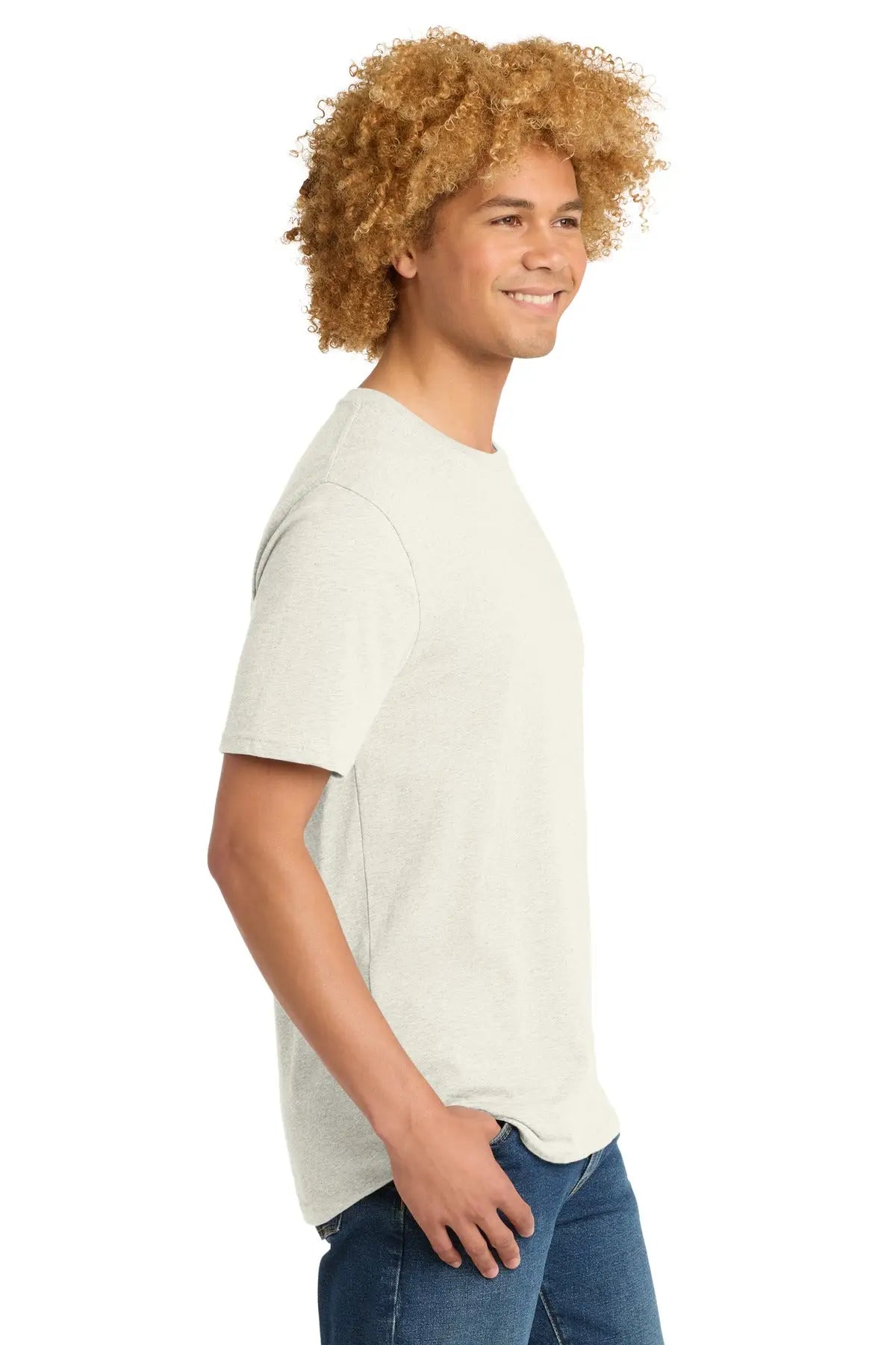 District Dt104 Perfect Weight Tee - Oatmeal Heather