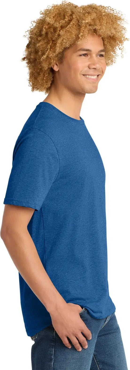 District Dt104 Perfect Weight Tee - Royal Blue Heather