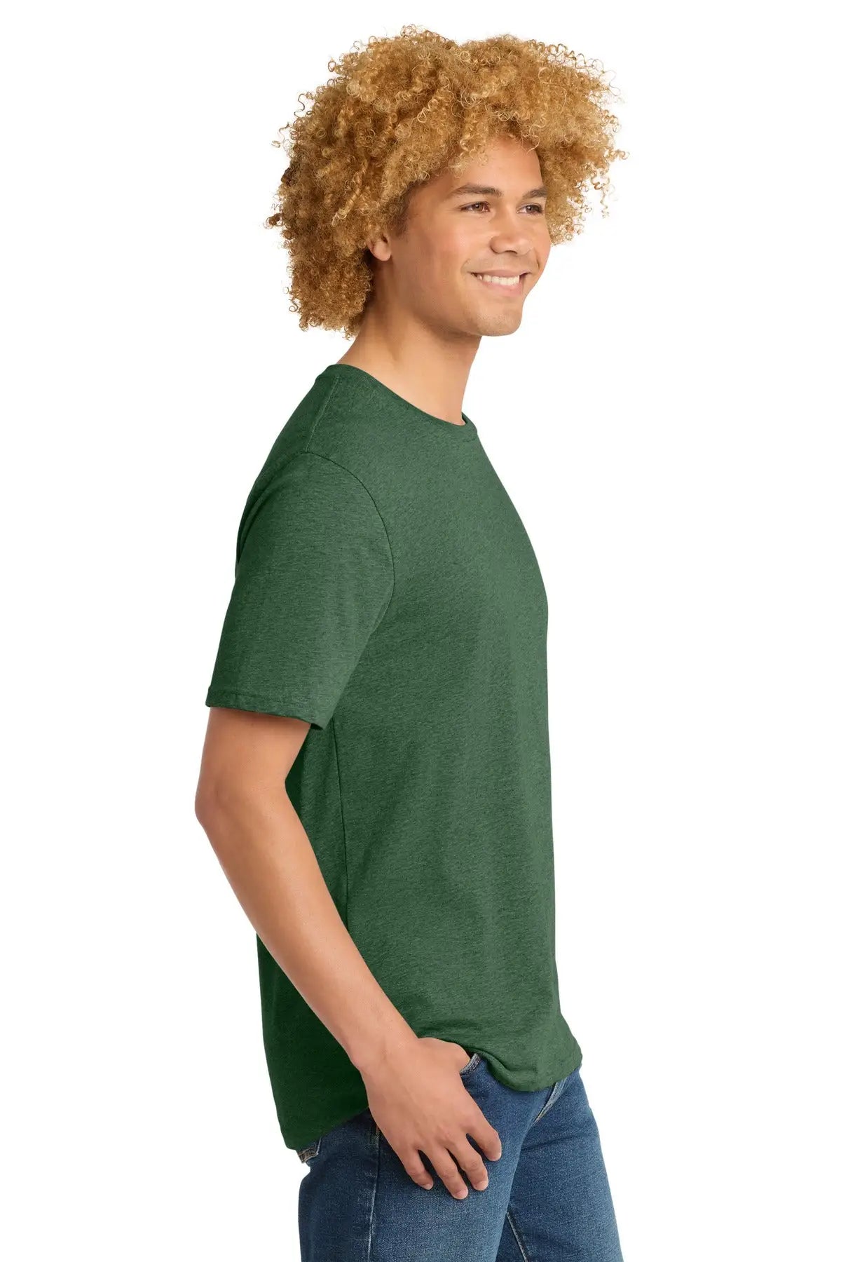 District Dt104 Perfect Weight Tee - Timber Green Heather