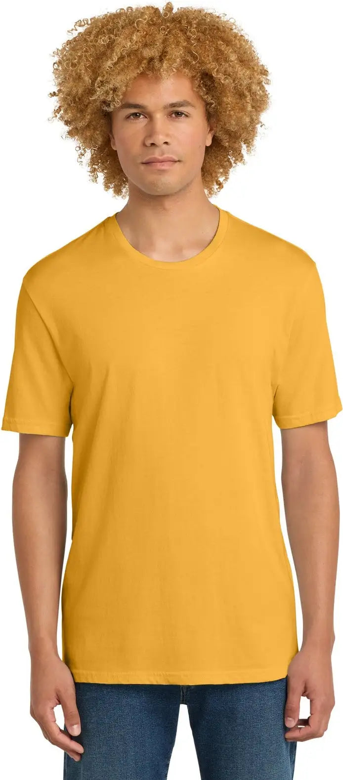District Dt104 Perfect Weight Tee - Warm Gold - Adult Xs