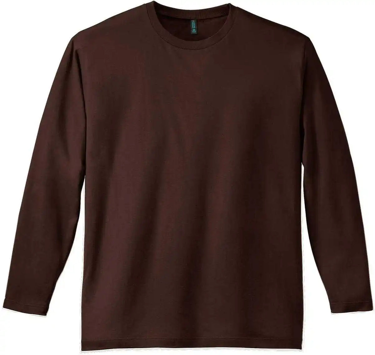 District Dt105 Perfect Weight Long Sleeve Tee - Espresso