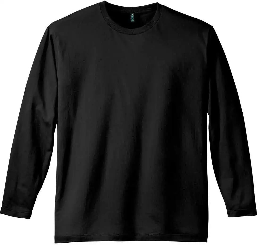 District Dt105 Perfect Weight Long Sleeve Tee Jet Black