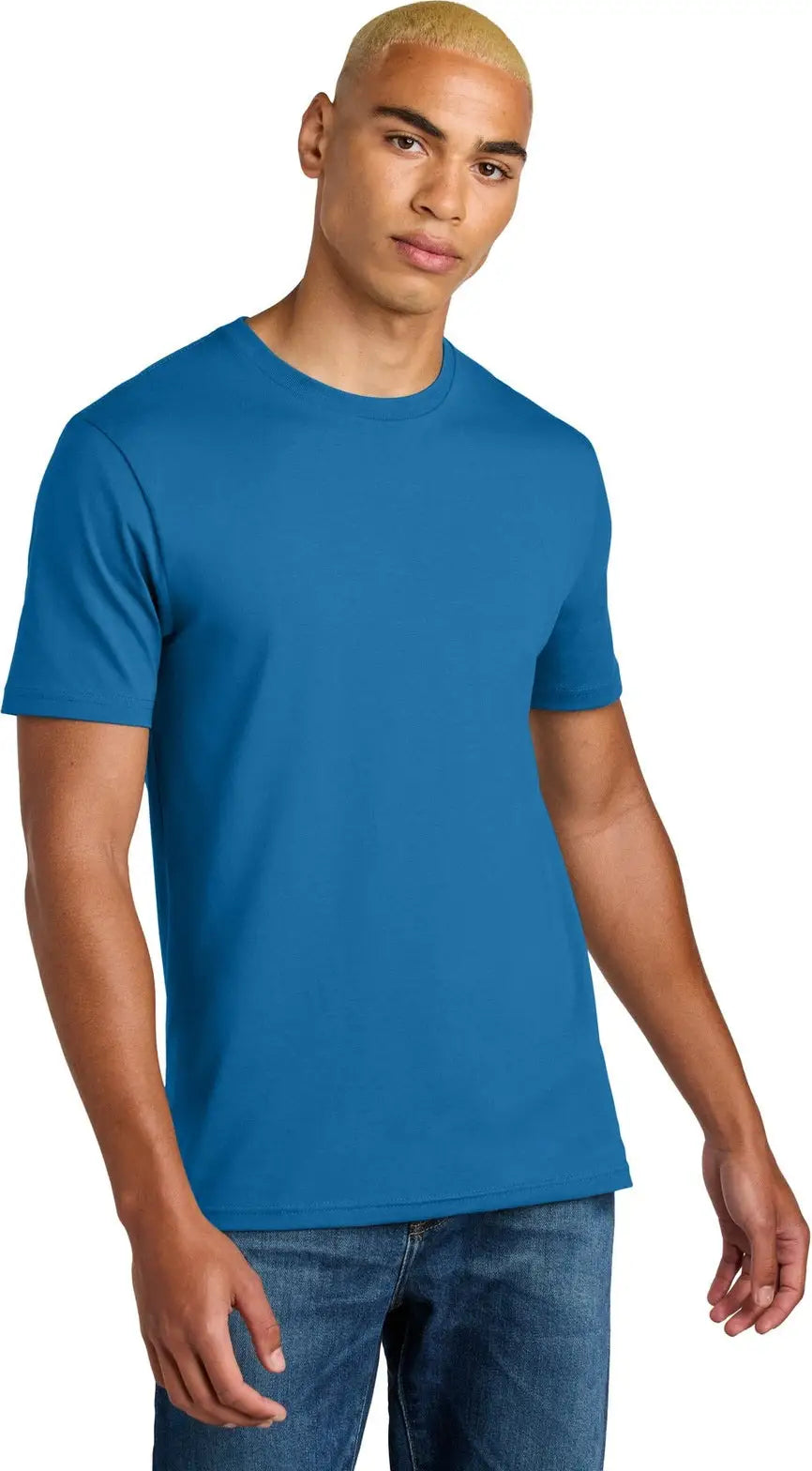 District Dt106 Perfect Weight Icon Tee - Bright Blue - Adult Xs