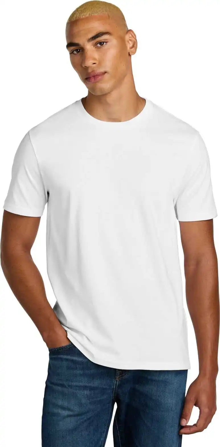 District Dt106 Perfect Weight Icon Tee - Bright White