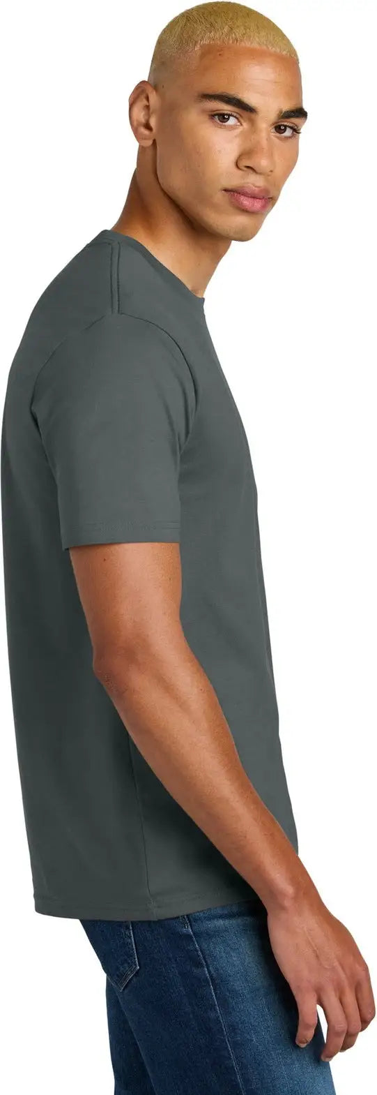 District Dt106 Perfect Weight Icon Tee - Metal Gray