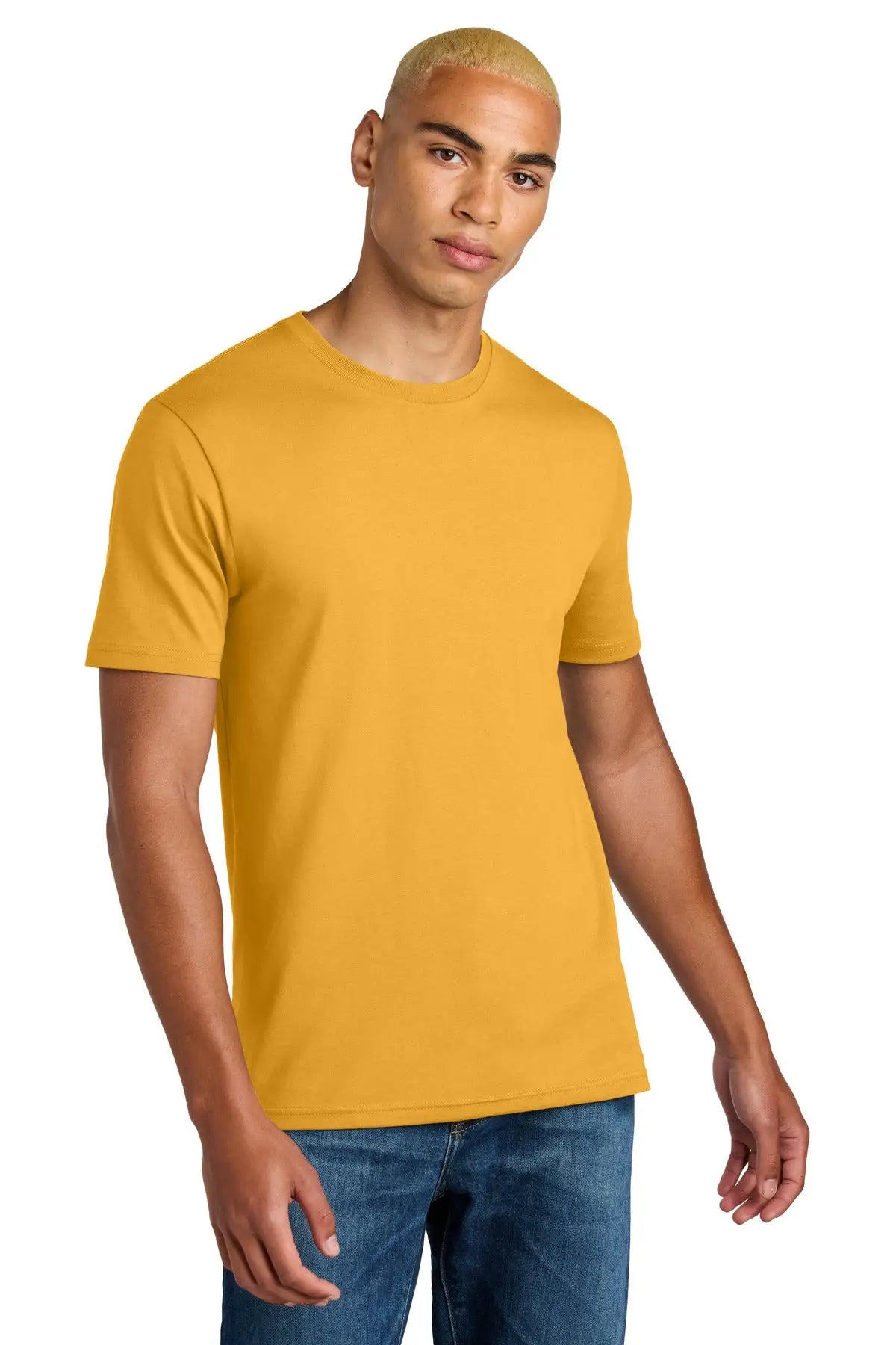 District Dt106 Perfect Weight Icon Tee - Warm Gold - Adult Xs