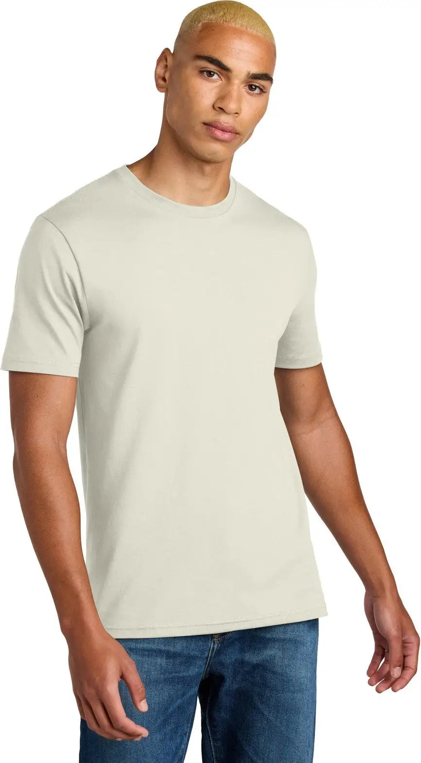 District Dt106 Perfect Weight Icon Tee - White Onyx - Adult Xs